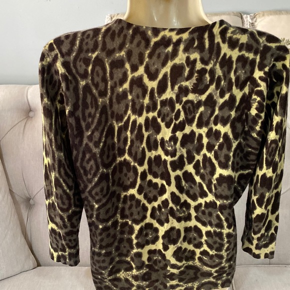 NEIMAN MARCUS CASHMERE COLLECTION Button down sweater jacket 3/4 sleeves size XL - Picture 15 of 16